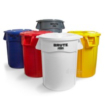 벤티드 브루트 컨테이너 75L 대용량 쓰레기통 대형휴지통 튼튼한 분리수거함, 벤티드 컨테이너세트 75L, (빨간색)