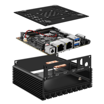 미니피씨 스틱pc 미니pc 무이자 6종 창왕 X86-P2 듀얼 포트 2.5G 고성능 라우팅 J4125 미니 호스트 6W 저전력 소비, [02] J4125-구리 블록 실리콘 그리스 강화 버전, [08] 16G 메모리 500G 하드 디스크