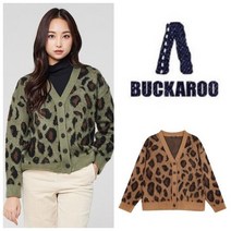 BUCKAROO 겨울 20% 버커루 여성 레오파드 니트 가디건