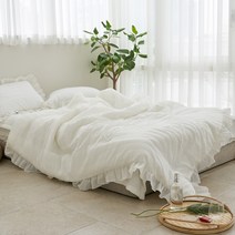 에그룸 고급스러운 프릴 레이스와 천연 대나무 뱀부 성분으로 더욱 시원한 여름이불 SS/Q