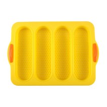 베이킹 오븐 Stomates 실리콘 베이킹 케이크 금형 Bakeware 식품 등급 파티 요리 도구 햄버거 빵 개, 03 Yellow-A
