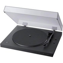 소니 Sony PS-LX310BT 벨트 드라이브 턴테이블 블루투스 USB 완전 자동 무선 비닐 레코드 플레이어 블랙, 수신기가 있는 턴테이블