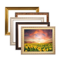 누리액자 보석십자수액자 40cm x 40cm / 40cm x 45cm / 40cm x 50cm (비규격 맞춤제작), 세로형, 7번 665연금색