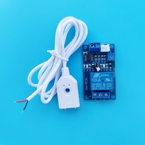 누수탐지 5V 12V 24V 누수 감지기 릴레이 모듈 1 미터 길이 누출 경보 케이블, 01 5V board and sensor