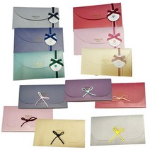 기프트 봉투 상품권 용돈 티켓 세벳돈 명절 설날 어버이날 선물, 리본 기프트봉투, 그레이