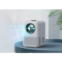 미니 빔 프로젝터 스마트 빔 초소형 캠핑 원룸 자취방, (피아노 화이트-스마트 모델)
