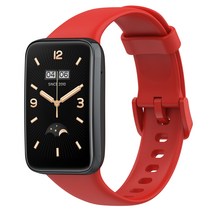 Xiaomi Mi band 7 pro 샤오미 미밴드7 프로 스트랩 실리콘 밴드 시계줄 줄, 레드