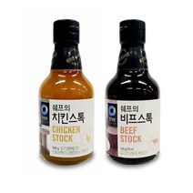 청정원 쉐프의 비프 치킨스톡340g 육수내기 감칠맛, 비프스톡340g