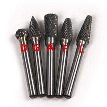 대리석연마6mm 샹크 1 pc 텅스텐 카바이드 밀링 커터 로타리 공구 Burr Dremel 용 더블 그레인 금속/대리석, 04 F6X10