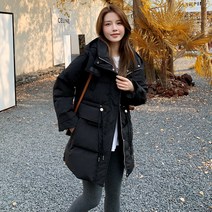 봄버 하프 퀄팅 캐주얼 자켓 여성 형광패딩 아웃도어 쇼트 후드 테크웨어 하이넥
