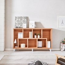 격자책장 거실 인테리어 수납형 와이드 서재 오픈책장 1600, 화이트