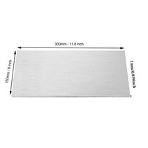 마그네슘보드 판넬 패널 1pcs 99.9% 마그네슘 합금 시트 Mg 플레이트 플랫 전기 도금 Anodes 실험 양극 CNC, 13 1x150x300mm, 13 1x150x300mm