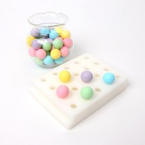 새로핸즈 비누만들기 수제 실리콘 몰드 구슬 데코 15mm, 단품