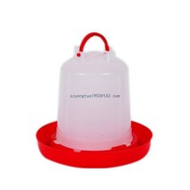 닭장만들기 병아리부화기 닭장 가금류 급수기 간단한 구조 물 컨테이너 닭을위한 술꾼 조류 핸즈프리 급수 분수, 6.4L