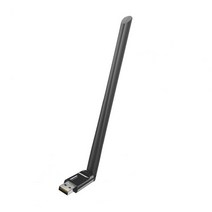 네트워크 랜카드 ABS 유용한 150Mbps 회전식 USB 카드 6dBi 안테나 포함 WiFi 동글 PC 용, [01]  Black