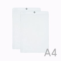 A4 세로 투명 경질봉투 서류케이스 알림판 10개입, 가로(10개입)