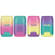 밀란 컴팩트 연필깎이+지우개 선셋, 골고루섞어서발송