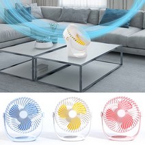 토리로이 이모션 강력바람 360도회전 저소음 탁상용선풍기, 코랄핑크