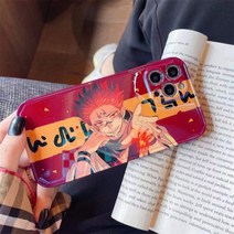 HA 아이폰을 위한 주쓰 가이젠 애니메이션 이타도리 유지 료맨 스쿠나 전화 케이스 아이폰 13 12 프로 11 X Xs 맥스 XR 7 8 플러스 SE2 블루레이 소프트 커버 Y