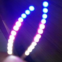 LED 라이트 속눈썹 무대 공연 메이크업 파티 촬영 모델 클럽, Color, 한국