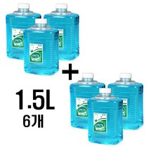 업소용 대용량 디스펜서 리필용 가글 구강청결제 1.5L 6개, 6통