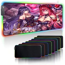 rgb 장패드 MRGLZY 마우스 패드 컴퓨터 테이블 게임 백라이트 애니메이션 데스크 매트, 10 400X900MM_01 Thickness 3MM