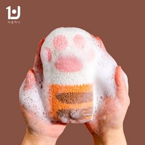 바른하나 코지 때밀이 스펀지, ORANGE, 1개, 1개