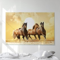 말 그림 팔마도 칠마도 그림 행운 캔버스 액자 사무실 활력 기운 행마도, 11.금빛 마도