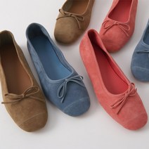 더옷장 클로저 리본플랫슈즈(스웨이드소가죽)