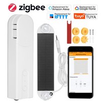 KKmoon 태양열 전원 지그비 블라인드 드라이브 모터 Tuya 전동 체인 롤러 음성 그늘 셔터 Alexa Google Home 용, [01] Zigbee Control AU