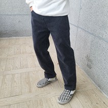 일이오 남자 따뜻한 융기모 밴딩 청바지
