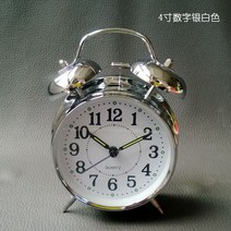 에끌 예쁜탁상시계 신혼선물 알람시계 시보 무브먼트 사운드 탁상 시계 탁상 시계 디지털 웨이크 업 벨소리 음소거 간단한 장식-12661, 12. 벙어리 블랙 프레임 (영어
