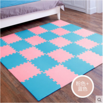 폼보드 거실 퍼즐 매트 품 유아용매트 스티로폼 기어다니기 가정용매트 판스펀지 병접연결매트(40, C15-푸른+핑크(36개)