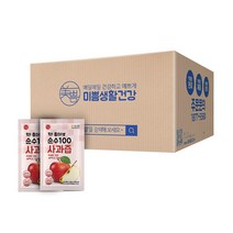 미쁨생활건강 딱좋아 순수100 사과즙 90ml, 100개