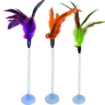 고양이 장난감 애완동물 티저 지팡이 포수 스틱 대화형 로드 마우스 새끼 용품, [01] feather