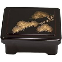 일본제 덮밥나무식기 우나기 장어 회 고기 비빕밥 고품격 도시락통 찬합 덮밥 칠기나무그릇, 블랙