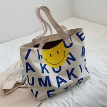 알파스마일 대용량 캔버스 에코백