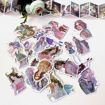 레더스 소녀 감성 빈티지 인물 다꾸 스티커, 03. TLR03_171매