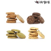 우리 통밀 수제 쿠키 4종 천년누리전주빵 전주명물 우리밀 식사대용 어린이간식, 통밀 아몬드 샤브레