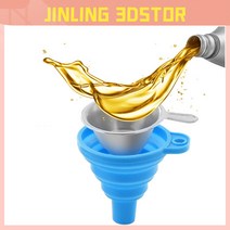 금속 UV 수지 필터 컵 실리콘 SLA 3D 프린터 깔때기 3d 부품, 1PCS