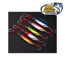 (행운을파는낚시) 웨폰 케이 메탈지그 (20g 30g 40g) 삼치 농어 갈치 볼락 고등어, 20g, 04. 레드