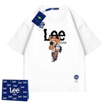 LEE aboute 티셔츠 자국 곰돌이 반팔 남녀 공용