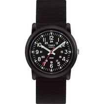Timex 남성용 T18581 캠퍼 시계 (블랙) 블랙. 드레스