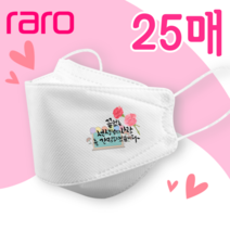 [라로] 스승의날 기념 인쇄마스크 3D 입체형 25매 [모델명 at_18] KF94마스크 패션마스크