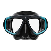 Scubapro 줌 마스크 실버, Black/Turquoise