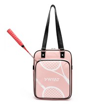 STARRY 다목적 테니스 가방 대용량 배드민턴 라켓 가방 방수 토트백, 핑크색