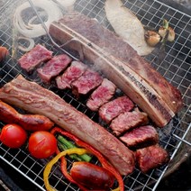 캠핑 우대갈비 토마호크 구이용 스테이크 미국산 소고기 소갈비 캠핑음식, 4_2. 캠핑세트 4~5인