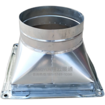 환기구커버 메탈 배관이음 연통 연기 사각 환기 커버, 내경 250MM - 95MM