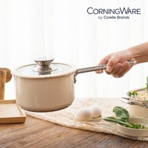 코렐 코닝웨어 라일리 인덕션 스텐 16cm 편수 냄비, 단일사이즈