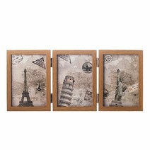 접이식 3단 양면 액자(4x6) / 분할 스토리액자, P 본상품선택, 1개